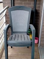 Terrasstoelen te koop. € 10 voor de twee stoelen, Tuin en Terras, Ophalen, Gebruikt, Kunststof, Stapelbaar