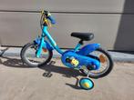 Blauwe kinderfiets B-Twin 14 inch + rode kinderstep Cars, Fietsen en Brommers, Fietsen | Kinderfietsjes, Zijwieltjes, Ophalen of Verzenden