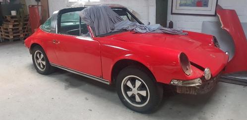 Porsche 911, F-type, targa 2,4 E, Auto's, Porsche, Particulier, Benzine, Overige carrosserie, 2 deurs, Handgeschakeld, Wit, Zwart