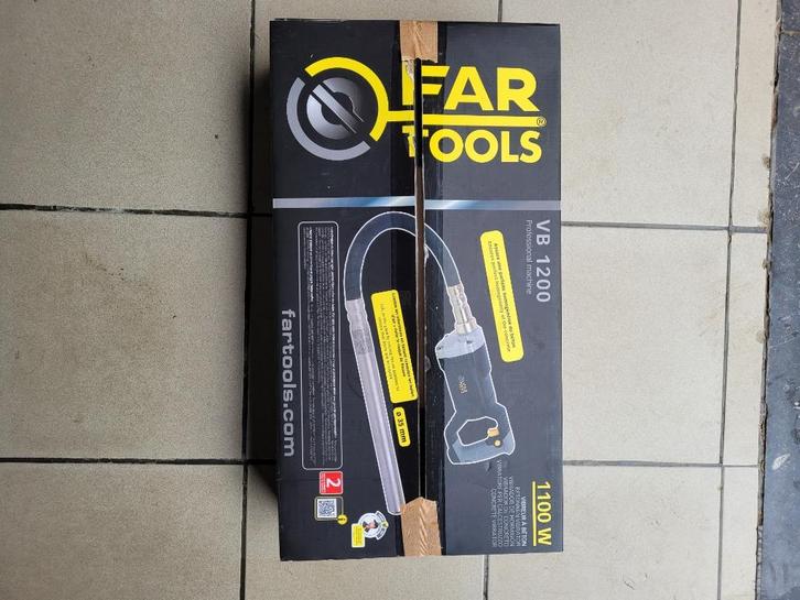 FAR TOOLS VB 1200 W betonvibrator, Doe-het-zelf en Bouw, Gereedschap | Overige machines, Zo goed als nieuw, Ophalen of Verzenden