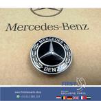 Mercedes AMG MOTORKAP LOGO ZWART EMBLEEM W204 W205 W212 W207, Ophalen of Verzenden, Gebruikt, Mercedes-Benz