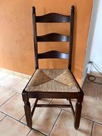 6 Houten stoelen, Huis en Inrichting, Stoelen, Ophalen, Gebruikt, Bruin, Paysanne