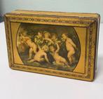 Boîte à biscuits vintage brocante PAREIN angels couleur or, Enlèvement ou Envoi, Comme neuf, Biscuits