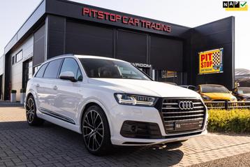 Audi Q7 3.0 TDI quattro 3x S-Line + 7p, 272 PK, Pano, Trekha, Auto's, Audi, Automaat, Navigatiesysteem, Wit, Diesel