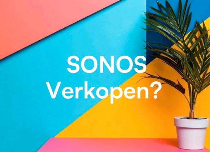 Gezocht/Inkoop Sonos Direct Opgehaald, Audio, Tv en Foto, Luidsprekerboxen, Zo goed als nieuw, Front, Rear of Stereo speakers