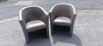 4 Kuipzeteltjes, Huis en Inrichting, Fauteuils, Ophalen, Gebruikt, Minder dan 75 cm, Leer