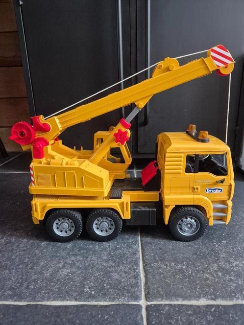 Bruder 02754 vrachtwagen MAN TGA Telecrane TC 4500 hijskraan, Kinderen en Baby's, Speelgoed |Speelgoedvoertuigen, Gebruikt, Ophalen