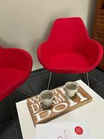 Set van 2 designstoelen Profim + witte tafel, Huis en Inrichting, Stoelen, Ophalen, Twee, Zo goed als nieuw, Stof