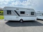 Knaus Sport 540 FDK met mover en airco, Caravans en Kamperen, Caravans, Dwars-stapelbed, 7 tot 8 meter, Bedrijf, Treinzit
