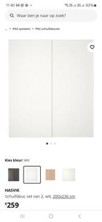 Ikea Hasvik schuifdeuren voor PAX kast, Ophalen, Zo goed als nieuw