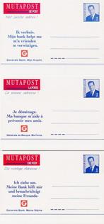 Année  1996 :  cartes avis de changement d'adresse -  3 lang, Timbres & Monnaies, Timbres | Europe | Belgique, Enlèvement ou Envoi