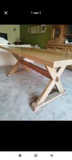 Eettafel in eik, Huis en Inrichting, Tafels | Eettafels, Ophalen, Gebruikt, Eikenhout, Vijf personen of meer