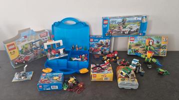Lot van 9 sets Lego City/ Lego Creator  beschikbaar voor biedingen