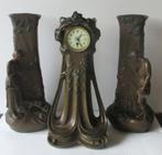 originele art nouveau klokkenstel schouwgarnituur Angelus, Ophalen