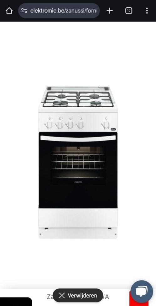 Gasfornuis zanussi, Elektronische apparatuur, Fornuizen, Gebruikt, Vrijstaand, Gas, 4 kookzones, Grill, Hete lucht, Ophalen