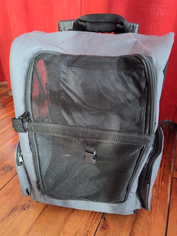 Hondenrugzak/draagtas met wieltjes (tot 10 kg), Dieren en Toebehoren, Honden-accessoires, Zo goed als nieuw, Ophalen