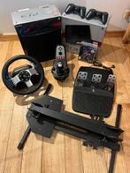 PS3 + Bundle Logitech g27 + Grand Turismo 5 (cd) + support, 320 GB, Enlèvement, Utilisé, Avec jeux