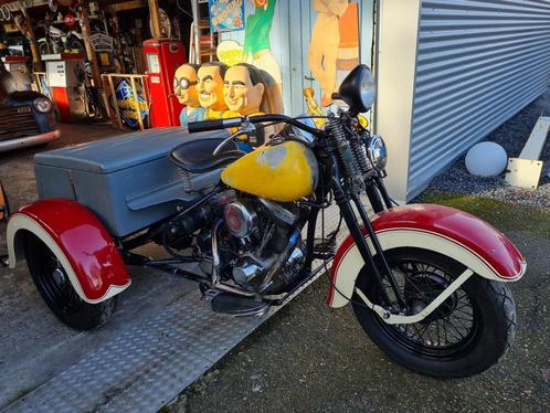 Harley Davidson servicar 1952 met kenteken en evo motorblok, Motoren, Motoren | Harley-Davidson, Particulier, Overig, 2 cilinders