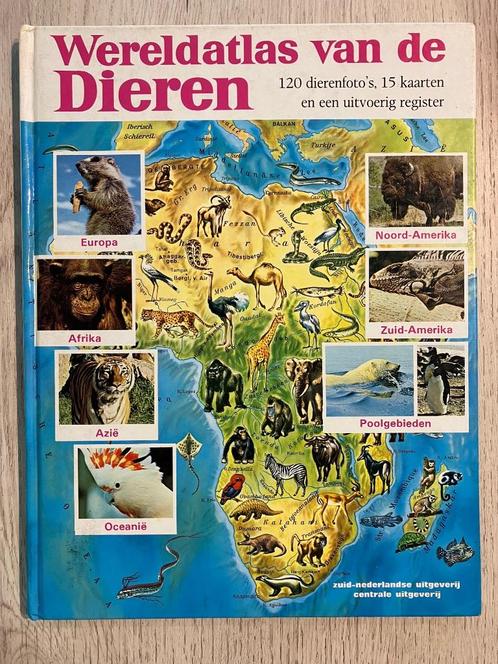 Boek : Wereldatlas van de Dieren, Boeken, Atlassen en Landkaarten, Gelezen, Overige atlassen, Wereld, Ophalen of Verzenden