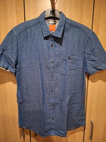 Chemise bleue manches courtes petits points blancs Jules L beschikbaar voor biedingen