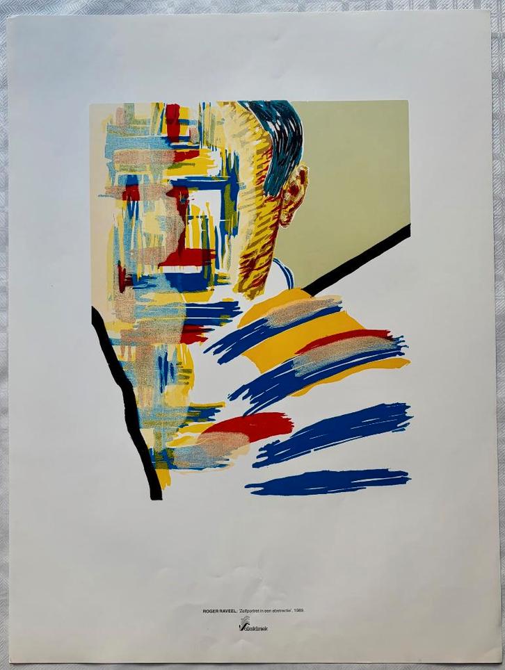 4 kunstprints Roger Raveel, Antiquités & Art, Art | Autres Art, Enlèvement ou Envoi