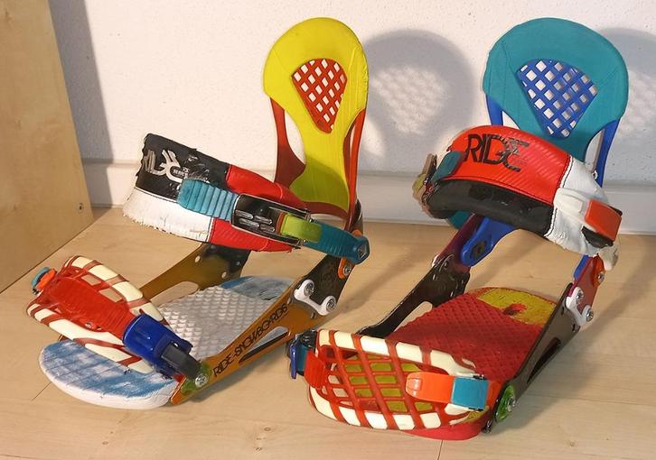 Colorful Oldschool Gangster Snowboard Bindings 2013, Sport en Fitness, Snowboarden, Gebruikt, Bindingen, Ophalen of Verzenden