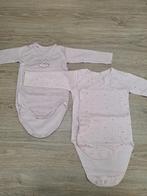 3 rompers lange mouw maat 74, Kinderen en Baby's, Babykleding | Maat 74, Ophalen of Verzenden, Zo goed als nieuw, Meisje, Nacht- of Onderkleding