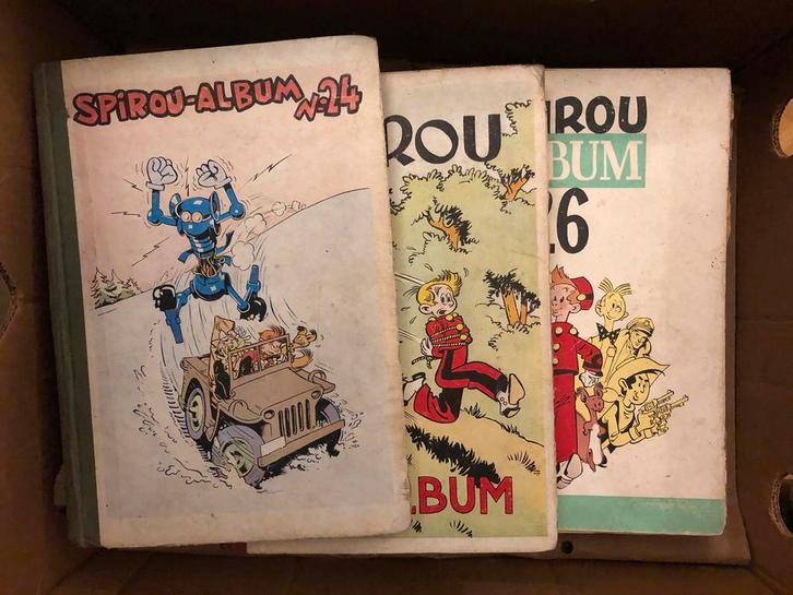 Plusieurs anciennes bandes dessinées de Album Spirou, Livres, BD, Utilisé, Plusieurs BD, Enlèvement ou Envoi