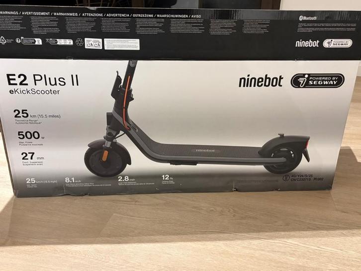 Ninebot E2 Plus II, Fietsen en Brommers, Steps, Nieuw, Elektrische step (E-scooter), Ophalen