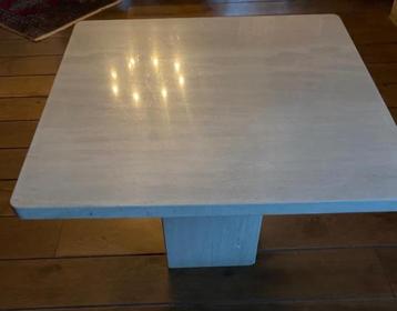 vintage salontafel Travertin beschikbaar voor biedingen