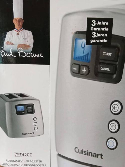 CUISINART Grille pain avec 3 fonctions spéciales NEUF, Elektronische apparatuur, Broodroosters, Nieuw, Uitneembare kruimellade