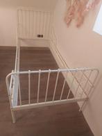 Metalen Bed Frame - Kind - Verlengbaar, Ophalen, Verstelbaar, Eenpersoons, Wit