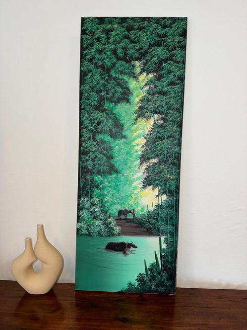 Peinture de forêt à la main, Antiek en Kunst, Kunst | Schilderijen | Abstract, Ophalen
