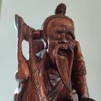 Sculpture asiatique bois de rose sculpté Visser, Antiquités & Art, Enlèvement ou Envoi