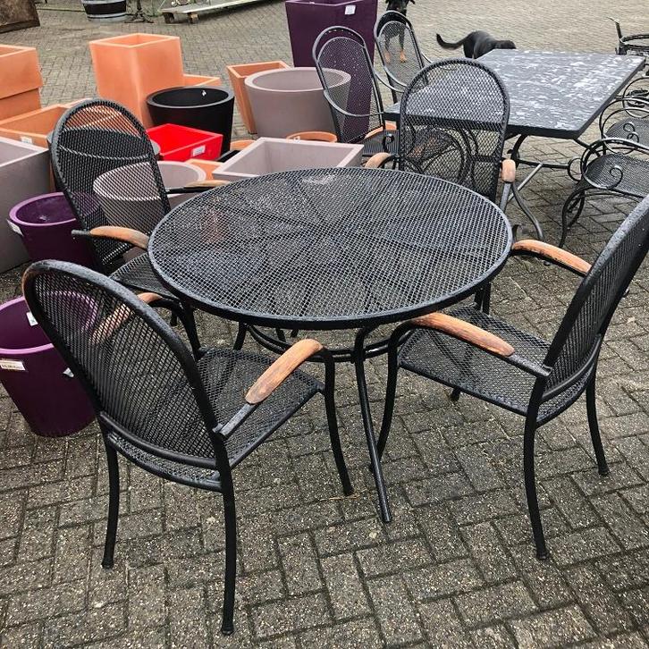 MOOIE tuinsets TUINSTOELEN met tafel van ROYAL GARDEN, Tuin en Terras, Tuinsets en Loungesets, Gebruikt, Tuinset, Overige materialen