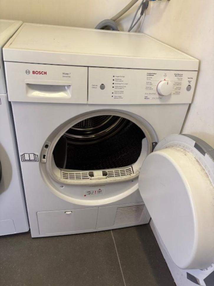 Droogkast Bosch Maxx7 Sensitive WTE86302, Elektronische apparatuur, Droogkasten, Gebruikt, Condens, Voorlader, 6 tot 8 kg, 85 tot 90 cm