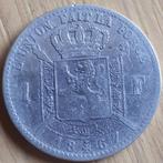 BELGIUM : MOOIE 1 FRANC 1867 KM 28.1, Postzegels en Munten, Zilver, Zilver, Losse munt, Verzenden