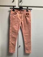 Roze skinny broek C&A maat 140 met hartjes, Ophalen of Verzenden, Zo goed als nieuw, Broek