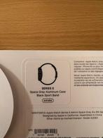 Apple Iwatch serie 8 45 mm zwart, Staal, Polshorloge, Kunststof, Zo goed als nieuw