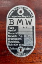 Typeplaatje BMW R12, Verzenden, Zo goed als nieuw