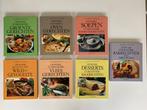 7 kookboeken Een streling voor de tong, Van Dishoeck, in per, Livres, Livres de cuisine, Utilisé, Enlèvement ou Envoi