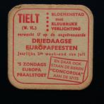 Tielt Eurospafeesten Concordia sous-bock bierviltje, Ophalen of Verzenden, Viltje(s)