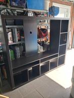 tv kast ikea donker bruin 183x39x147 cm nieuwprijs 229 euro, Enlèvement, Utilisé