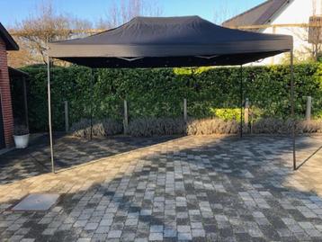 Vouw/plooi/party/pop up tent met 3 zijwanden beschikbaar voor biedingen