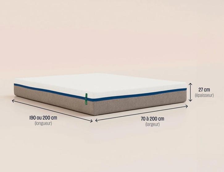 Matelas emma destockage massif, Maison & Meubles, Chambre à coucher | Matelas & Sommiers, Neuf, Matelas, 200 cm, Enlèvement ou Envoi