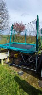 Rechthoekige trampoline, Gebruikt, Ophalen of Verzenden