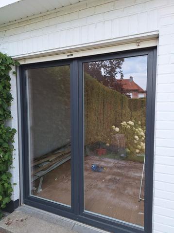 Châssis porte-fenêtre PVC gris anthracite, Enlèvement, Comme neuf