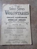 partition The Select Series of Voluntaries  by Ch Marshall, Musique & Instruments, Partitions, Utilisé, Enlèvement ou Envoi