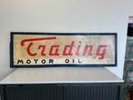 Trading motor oil reclamebord XL, Reclamebord, Gebruikt, Ophalen of Verzenden