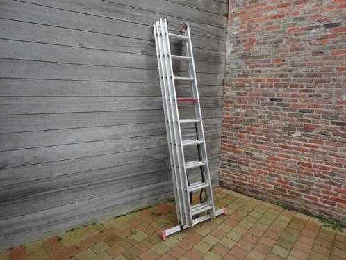 Ladder merk Altrex 3 x 9 treden werkhoogte 5,90 m - NIEUW -, Bricolage & Construction, Échelles & Escaliers, Comme neuf, Échelle